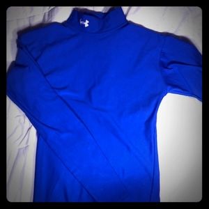 Under Armour Coldgear Blue Shirt Sm Long Sleeve